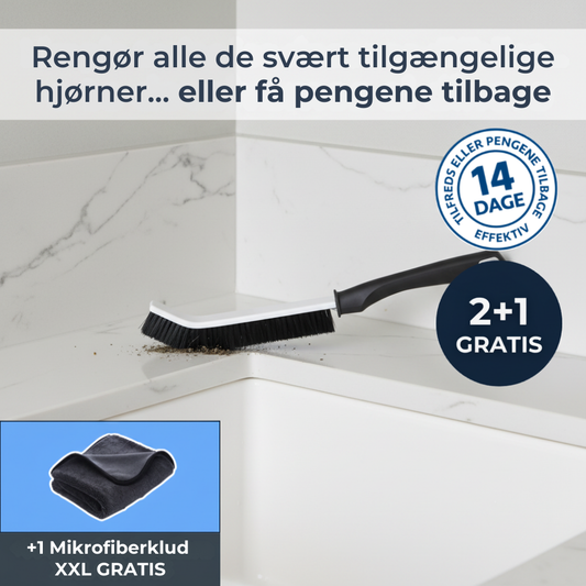 NemBørste – Rengøringsbørste til vanskelige hjørner