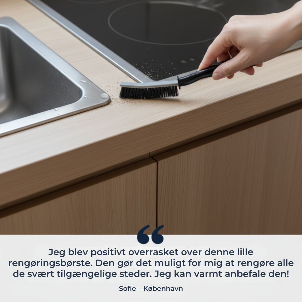 NemBørste – Rengøringsbørste til vanskelige hjørner